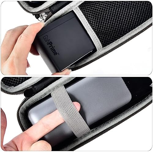 Casmilee Premium Hard Shell Power Bank Case for Anker 737/735/736/717 USB-C Chargers – Compact & Stylish Travel Organizer for Ga N Prime Nano II AC Adapter – Efficient Foldable Design for On-the-Go Charging Solutions