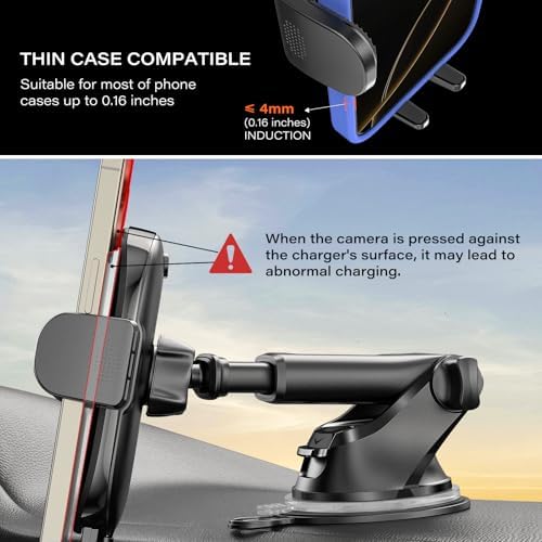 Ultimate APPS2 Universal Car Suction Cup Phone Mount – Secure Dashboard Holder for i Phone & Samsung – 360° Rotation, Sticky Gel Pad for Enhanced Stability – Effortless Installation & Hands-Free Navigation – Ideal for All Smartphone Models
