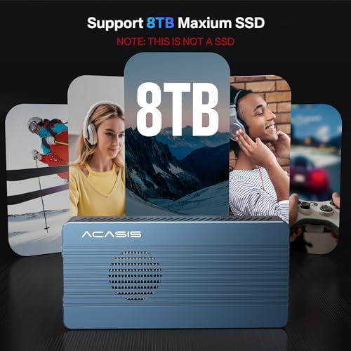 Experience Lightning-Fast Storage with ACASIS 40 Gbps M.2 NVMe SSD Enclosure – Thunderbolt 4/3 & USB4 Compatible, Tool-Free Setup for M-Key B+M SSDs (2280/2260/2242/2230) – Perfect for Video Editing, Gaming, and Large File Transfers – Durable Design for Optimal Heat Dissipation & Long-Lasting Performance – Elevate Your Device with High-Speed Data Transfer and Enhanced Compatibility