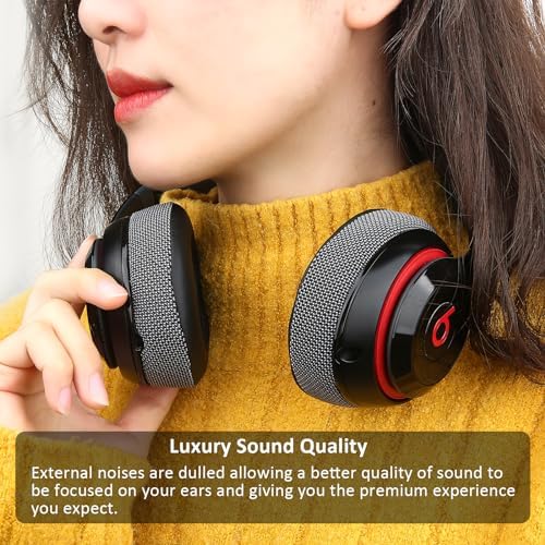 Upgrade Your Audio Experience with Premium Noise-Isolating Memory Foam Ear Pads for Studio 2 & 3 Headphones – Waterproof Protein Leather Cushions in Blue for Unmatched Comfort and Enhanced Sound Quality