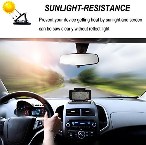 AONKEY Universal Car Phone Holder: Anti-Slip Dashboard Mount for All Smartphones – Secure GPS Access & Quick One-Handed Operation, 360-Degree Rotation for Optimal Viewing – Perfect for i Phone XR/XS Max, Galaxy S10/S9 Plus, Pixel 3 XL & More – Elevate Driving Safety & Convenience