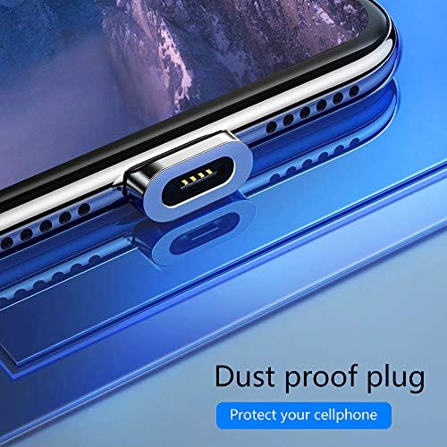 Universal 3-in-1 Magnetic Fast Charging Cable & Data Sync Solution – 6.6 ft Length (3-Pack, Black) for Micro USB, USB-C, and i-Devices – Efficient Power Delivery & Data Transfer Accessory for Home, Office, and Travel