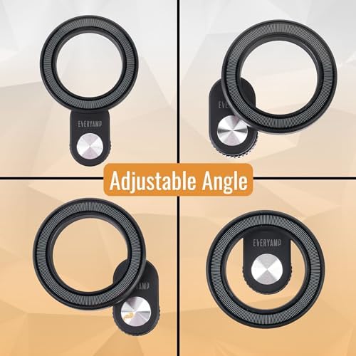 Magnetic Phone Holder for 17 mm Ball Mounts – Adjustable Car Cradle with Enhanced Mag Safe & Pop Socket Compatibility – Secure and Versatile Smartphone Mount for Safe Driving and Optimal Viewing Angles – Premium Car Accessory for All Vehicles