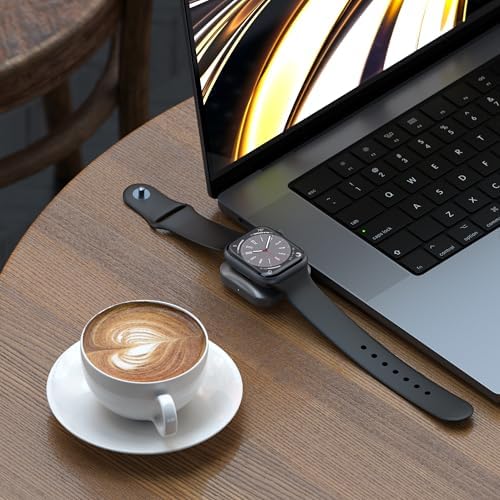 Satechi USB C Apple Watch Charger – MFi-Certified Portable Charging Solution for Ultra & Series 9/8/7/6/SE/5/4/3/2/1 – Fast, Compact, Reliable Power for On-the-Go Professionals – Essential Accessory for Effortless Charging