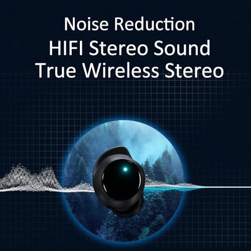 IHAO Bluetooth 5.3 Clip-On Sport Earbud Headphones – 80-Hour Playtime, Noise-Cancelling Hi-Fi Sound, IPX4 Waterproof, Secure Fit for Active Lifestyles, Perfect for Workouts and Leisure, Enhanced Connection Speed, Painless Wear – Black