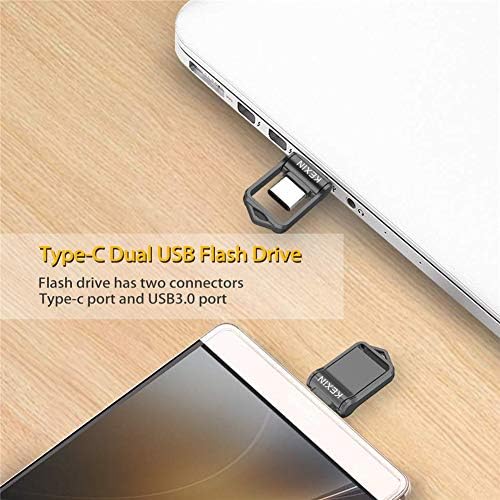 KEXIN 64 GB USB C Flash Drive – Ultra-Fast USB 3.0 Dual Connector Mini Drive for Type-C Devices – Portable OTG Memory Stick for Android Smartphones & Tablets – Robust Metal Design for Everyday Use