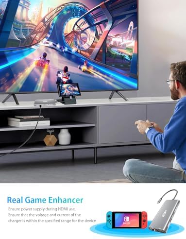 Elevate Your Workstation with the IKERY 11-in-1 USB C Hub – Unleash 4 K HDMI, 1080 P VGA, 100 W Power Delivery, and High-Speed RJ45 Ethernet for Seamless Connectivity – Perfect Laptop Companion for Professionals and Creatives Seeking Efficiency and Versatility in One Sleek Design