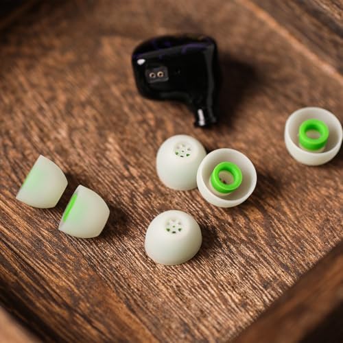 Linsoul Kiwi Ears Flex Silicone Replacement Earbud Tips – Premium Noise Isolation IEM Tips for KZ ZS10 Pro 2, Super Mix 4, Hype4, Orchestra Lite, and Cadenza | Custom Comfort and Enhanced Sound Clarity (Available in S/M/L Sizes, Stylish Green) – Transform Your Audio Experience