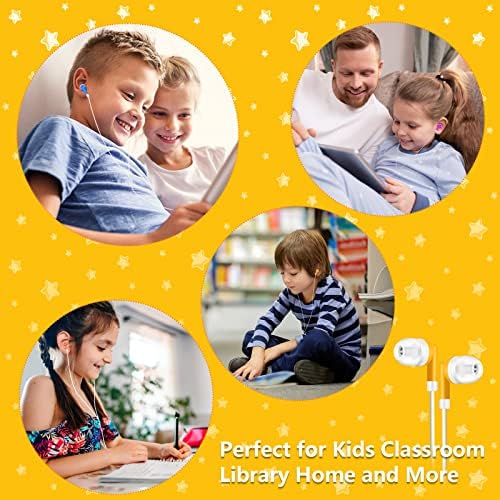 Maximize Classroom Engagement with 60-Pack Vibrant Wired Earbuds – Durable, Comfortable Earphones for Students – Ergonomic In-Ear Fit with 3.5 mm Compatibility for Laptops, Chromebooks & PCs – Tangle-Free Design for Uninterrupted Learning Sessions