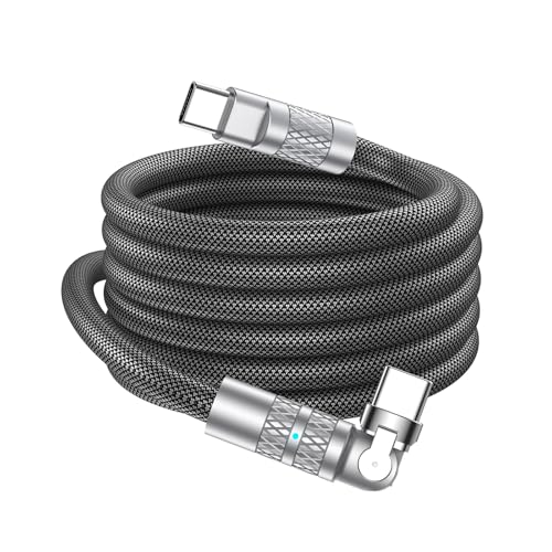 High-Speed Braided USB C to USB C Cable – 6 FT Right Angle Design for Efficient 60 W Fast Charging, Ideal for i Phone 16/15 Pro Max, Mac Book Pro, Samsung S25 Ultra – Ultimate Durability and Seamless Connectivity for Tech Enthusiasts