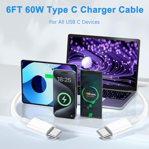 Dual 20 W USB-C Fast Charger Kit for i Pad – 2 Pack with 10 FT Charging Cables for i Pad Pro, Air, Mini – Rapid Power Adapter for Enhanced Performance and Portability