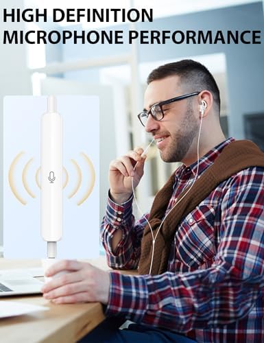 Transform Your Listening Journey with i Mangoo Lightning Earbuds – MFi Certified Magnetic Wired Headphones for i Phone 14/13/12 – Secure Anti-Drop Design with Built-in Microphone and Volume Control for Superior Sound Quality and Comfort