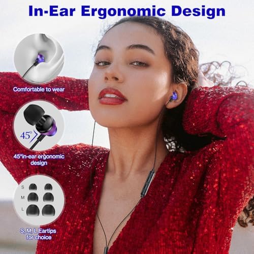 COOYA USB C Wired Earbuds for i Phone 16 Plus & Samsung S25 Ultra – Hi-Fi Stereo In-Ear Headphones with Mic, Lightweight & Durable Design for Crystal-Clear Sound and Enhanced Device Compatibility – Ideal for Travel and Everyday Use