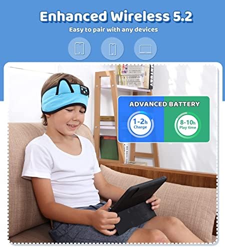 Ultimate Kids Bluetooth Headphones for Safe and Stylish Listening – Versatile Wired Playback Option with Volume Limiting Technology – Durable and Lightweight Design for Travel, School, and Home Use – Adjustable Headband for Customized Comfort – Compatible with Kindle, Tablets, and Cell Phones – Perfect for Boys and Girls