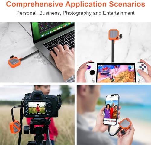Qwiizlab M.2 2230 NVMe SSD Enclosure – Ultra-Fast 10 Gbps USB 3.2 Gen 2 Type-C, Rugged Aluminum Design, M Key Compatibility for SSDs Up to 2 TB, PCIe UASP Support, Portable Orange Case – Ideal for Gamers & Professionals Seeking Reliable Storage Solutions