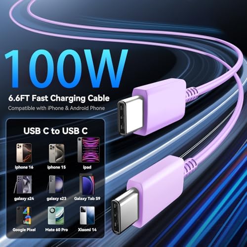 Elevate Your Charging Experience with the 45 W Super Fast USB-C Charger and 6.6 FT Cable – Optimal for i Phone 16 Pro Max, i Pad, and Android Devices – Compact, High-Efficiency Power Adapter with Advanced Safety Features for On-the-Go Users