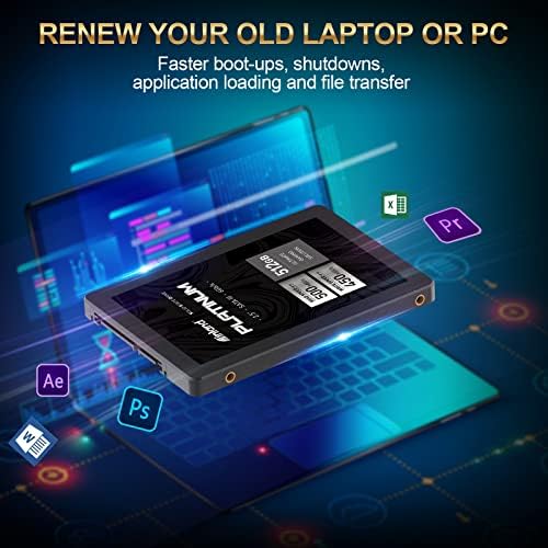 Transform Your Tech with INLAND Platinum 1 TB SATA III SSD – Ultra-Fast 2.5″ Solid State Drive Featuring Advanced TLC 3 D NAND for Superior Performance and Reliability, Ideal for Gamers and Creatives