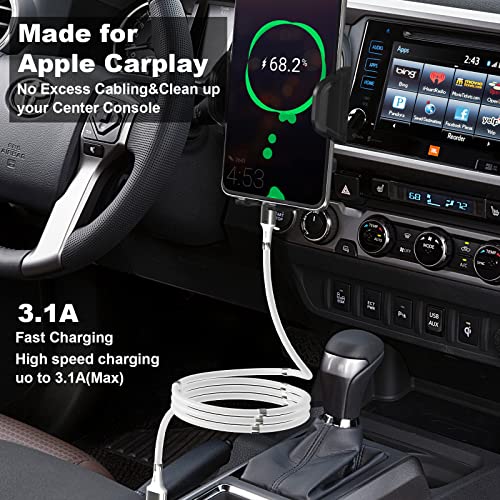 Revolutionary Magnetic Charging Cable (3.3 ft) – Tangle-Free, Fast Charging Solution for i Phone 6-14 | Effortless Magnetic Attachment, Durable Design & Enhanced Compatibility for Ultimate Convenience