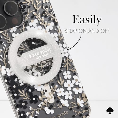 Transform Your Mobile Experience with the kate spade new york Tortoiseshell Magnetic Phone Ring Grip & Stand – Stylish, Removable & Mag Safe Compatible for Ultimate Convenience and Secure Handling