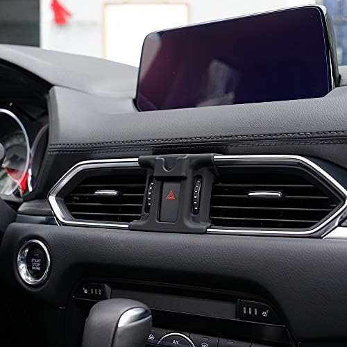 Mazda CX-5 2017-2025 Compatible BEERTE Adjustable Phone Holder – Carbon Fiber Gravity Mount for Secure Smartphone Positioning – Universal Fit for All Devices – Effortless Installation and Enhanced Driving Safety