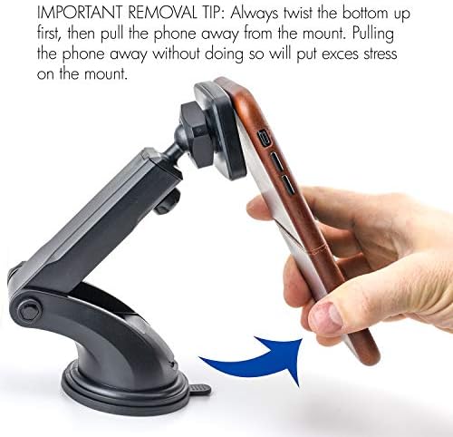 Revolutionize Your Driving Experience with the Dockem Dash Mini Magno Mount 3.0 – Ultimate Magnetic Phone Holder for Secure Dashboard Attachment, 360-Degree Swivel Viewing, and Universal Smartphone Compatibility