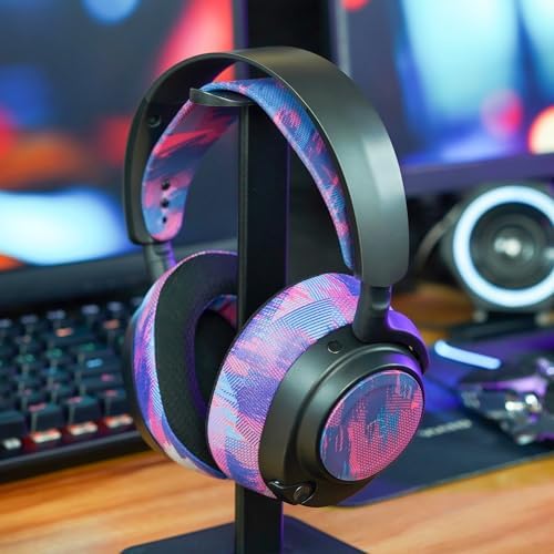 Revamp Your Sound with Wicked Cushions Red Speaker Plates for Arctis Nova Headsets | Ultimate Compatibility for Pro Wireless, Pro Wired, Nova 7, 7 X, and 7 P Models | Enhance Style and Audio Quality Seamlessly | Experience Unmatched Comfort and Effortless Installation | Upgrade to Superior Performance Today