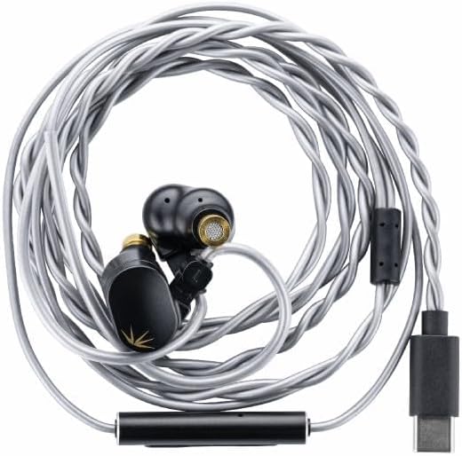 Moondrop CHU II USB-C Dynamic Driver In-Ear Monitors – High-Performance Sound for Audiophiles, Ergonomic Comfort for All-Day Wear, Built-In Microphone for Hands-Free Calls, Fast Connectivity for Seamless Use