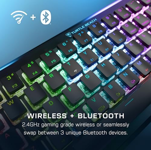 Experience Unmatched Gaming Precision with Turtle Beach Vulcan TKL Tenkeyless Mechanical Keyboard – Linear Titan Switch, Customizable AIMO RGB Lighting, Durable Aluminum Build, and Portable USB-C Connectivity for Ultimate Performance and Style