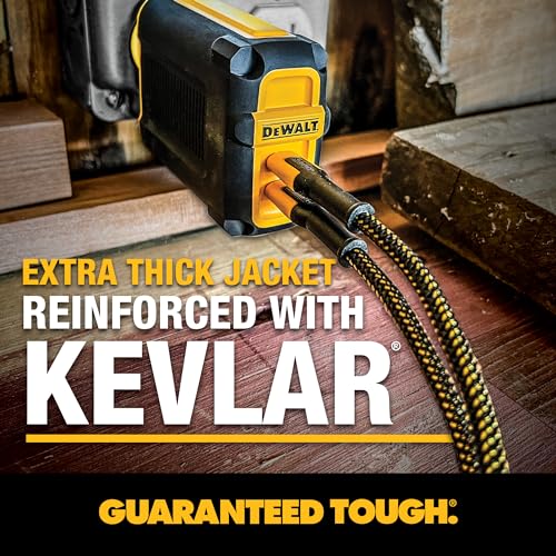 DEWALT Heavy Duty 100 W USB C Cable – 6 ft High-Speed Type-C to Type-C Fast Charging Cord for i Phone 16/15 Pro Max, Mac Book, i Pad & Samsung Galaxy – Enhanced Durability for Jobsite and Home Use with PD Technology