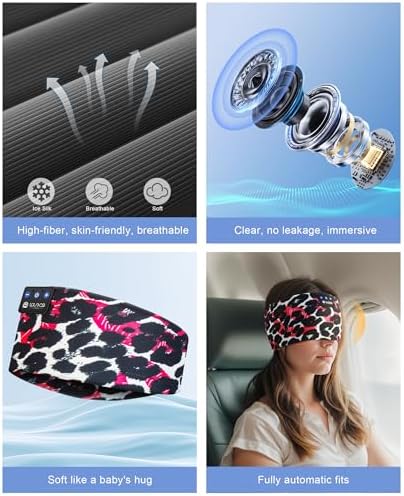 Ultimate Bluetooth 5.4 Sleep Headband Headphones – Designed for Side Sleepers, Unmatched Comfort for Active Lifestyles, Superior Sound Quality, Ergonomic Fit for Enhanced Relaxation, Ideal Tech Gift for Music and Podcast Enthusiasts