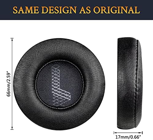 Revitalize Your JBL Live 400 BT Headphones with SOULWIT Premium Replacement Ear Pads – Luxurious Protein Leather & Noise Isolation Foam for Enhanced Comfort and Sound Quality – Easy Installation & Sleek Black Design