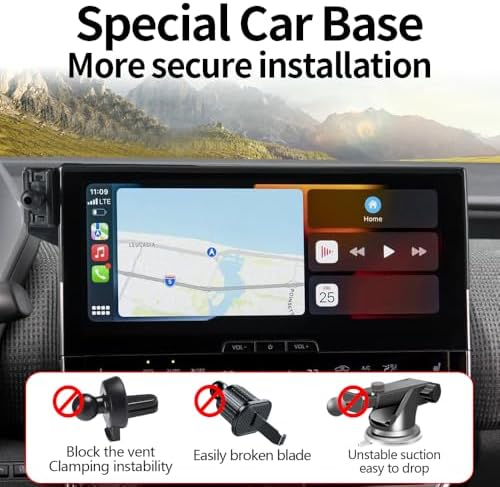 Revolutionary Car Phone Holder for Toyota BZ4 X & Subaru Solterra (2023-2025) – 360-Degree Rotating Dashboard Mount for Ultimate Navigation Convenience and Safety Enhancement, Perfect Smartphone Accessory for Modern Drivers