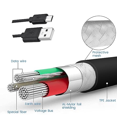 10-Pack 6 ft Micro USB Cables – Premium Bulk Set for Fast Charging & Enhanced Device Compatibility – Ideal for Android Users & Home/Office Use