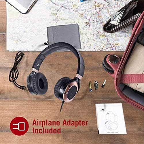 Discover the Ultimate Travel Companion: MONODEAL Lightweight Over-Ear Active Noise Cancelling Headphones with Hi-Fi Deep Bass – Foldable Design, Integrated Microphone, and Airplane Adapter for Unmatched Sound Quality and Comfort on the Go!