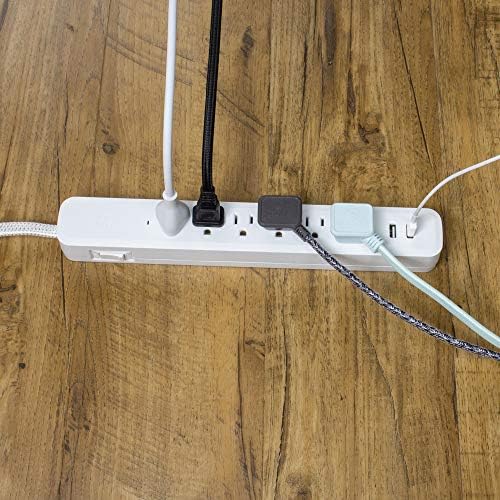 Globe Electric Designer Series 3-Outlet Power Strip in Chic Rose Finish – Stylish Surge Protector with Enhanced Compatibility and Fast Charging for Modern Homes and Offices