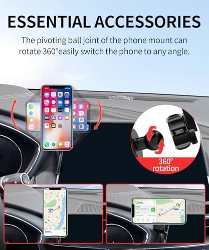 Maser Weller Cadillac Phone Holder – Premium Mag Safe Compatible Mount for Lyriq (2023-2025), CT5 (2025), and XT4 (2024-2025) – 33-Inch Screen Stability for Effortless Navigation and Enhanced Connectivity