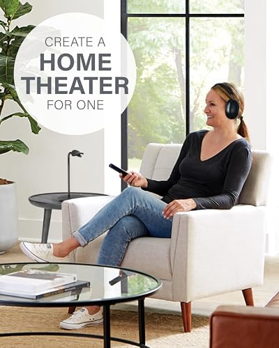 Sanus Sonos Ace Premium Headphone Stand – Stylish Silicone Cradle with Innovative Cable Management & Magnetic Charging Clip – Effortless Assembly for Over-Ear Headphone Protection – Sleek Black Design Enhancing Your Audio Space & Compatible with Multiple Models