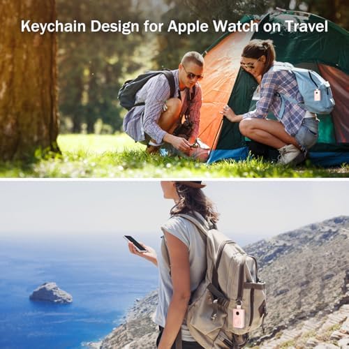 i.VALUX Magnetic Wireless Power Bank for Apple Watch – 4000 m Ah Ultra-Portable Charger with Keychain for Series 10-2 – Fast Charging Solution for Active Lifestyles – Sleek, Lightweight Design for Effortless On-the-Go Charging – Essential Travel Accessory for Apple Watch Users