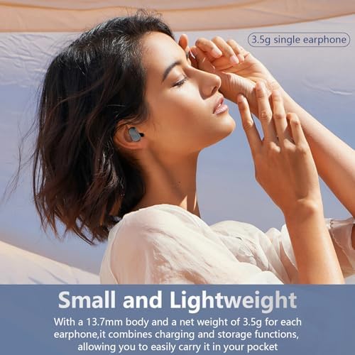 Echolabs Echo 2025 Edition Bluetooth 5.2 Wireless Earbuds – Premium HD Sound with Mini Binaural Comfort, Waterproof Design for Active Users – Extended Battery Life & Portable Charging Case for All-Day Listening