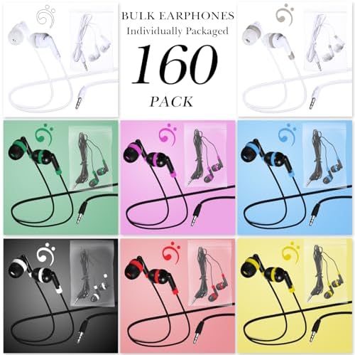 Discover the Konohan 160-Pack Classroom Wired Earbuds, the ultimate audio solution tailored for educational settings. Each pack includes 160 individually bagged multicolor headphones, perfect for easy distribution in classrooms, libraries, and study groups. Designed with students in mind, these lightweight and durable wired earphones provide seamless compatibility across various devices, ensuring an engaging and distraction-free learning experience. With eight vibrant colors, students can effortlessly identify their own pair while adding a splash of fun to their studies. Ideal for online learning and collaborative activities, the secure fit and superior sound quality enhance focus and immersion. Elevate your classroom environment with these reliable, high-performance earbuds, built to withstand daily use and foster a productive learning atmosphere.