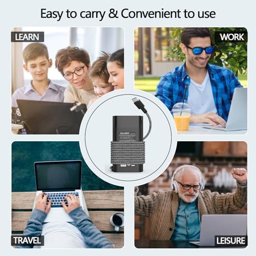 Reliable 65 W USB-C Power Adapter for HP Elite Book & ZBook – M52944-001 Fast Charging Solution with Advanced Safety Features, Ideal for Students and Professionals – Universal Compatibility for Effortless Back-to-School Preparedness and Creative Power Needs