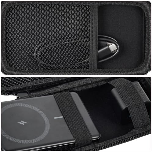 Anker Magnetic Battery Case – Premium Purple Holder for 10,000 m Ah Wireless Charger, Shockproof Organizer for Models 633/622/621/321 – Ultimate Travel Power Bank Protection and Speed Enhancement