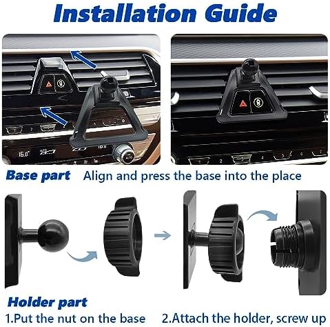 BMW 5 Series & M5 Car Phone Mount (2017-2023) – Ultimate Thick Case Compatible Mobile Holder for Air Vent – Secure Navigation Bracket for All Smartphone Models – Elevate Driving Safety & Convenience with 360-Degree Rotation and Sleek Design