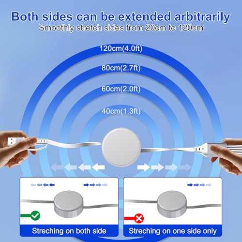 Revolutionary 4-in-2 Retractable Charging Cable: 100 W Fast Charge for i Phone 16, i Pad, and Apple Watch Series 10-1 – Ultimate Travel Companion for Efficient Multi-Device Power Solutions