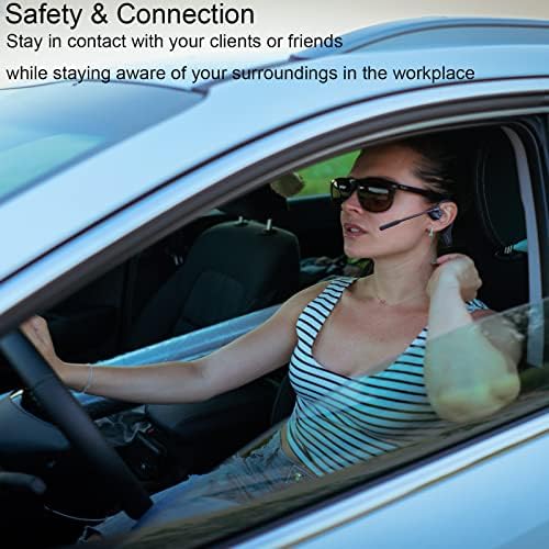 Ultra-Lightweight Bone Conduction Bluetooth Headphones – Waterproof Open-Ear Design for Enhanced Awareness and Comfort – Ideal for Sports, Workouts, and Hands-Free Calls with Crystal Clear Audio – Multi-Device Connectivity and Durable Performance for Active Lifestyles