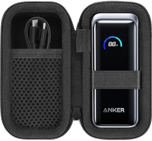 Premium Hard Travel Case for Anker Prime 9600 m Ah Power Bank – Ultimate Protection & Portability for Your Battery Pack – Lightweight, Waterproof Design with Secure Zipper Closure – Enhance Your Charging Experience and Safeguard Against Damage