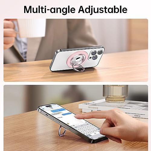 Syncwire Magnetic Phone Ring Holder – Titanium Alloy Kickstand for i Phone 12-16 Pro Max & Compatible Android Devices – Ergonomic Design, Enhanced Mag Safe Stability, Lightweight Grip for Ultimate Hands-Free Convenience