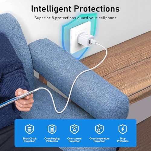 Dual USB Power Adapter Block – Fast 5 V 2.1 A Charging Station for i Phone & Android Devices – Compact Wall Charger with Dual Ports – Sleek Black Design for Home & Travel – 2-Pack USB Charger Cube for Rapid Device Compatibility