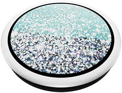 Teal ombre cascade effect PopSockets PopGrip: Swappable Grip for Phones & Tablets – Enhanced Compatibility and Speed