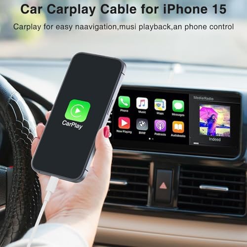 Car Carplay Cable for iPhone 16 15 Pro/Pro Max/Plus,3/3/6/6FT USB A to USB C Fast Charging Cord for iPhone 16 15 Charger,USBC Car Charger for Apple 16 15/iPad Pro-Dark Blue – Enhanced Compatibility and Speed